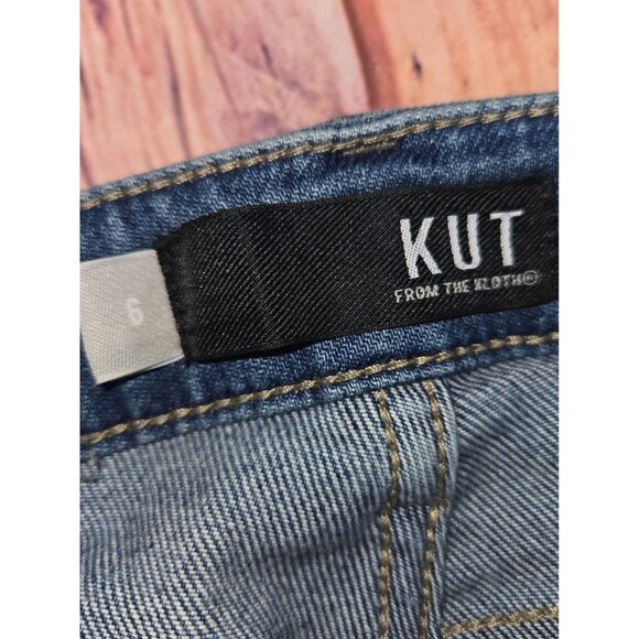 Kut From The Kloth Kelsey High Rise Ankle Flare Jeans 6 (31x27) - Picture 4 of 9